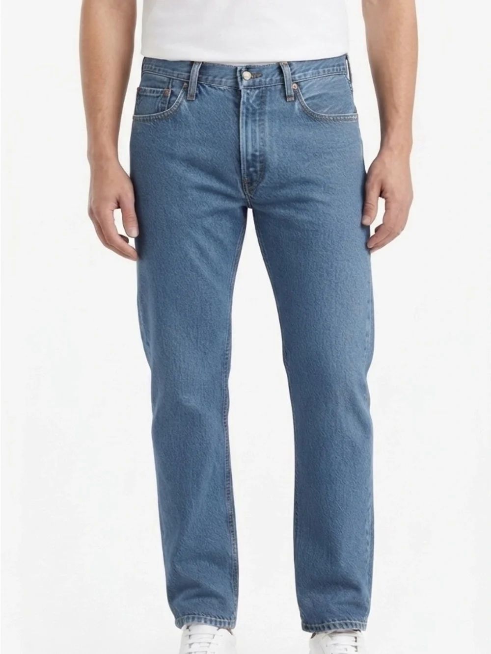 Levi's Men's Medium Blue Straight-Leg Jeans Size 36X34